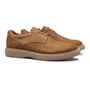 SAPATO DERBY MASCULINO CASUAL EM COURO MARROM