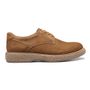 SAPATO DERBY MASCULINO CASUAL EM COURO MARROM
