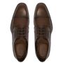 Sapato Derby Masculino Social Em Couro Marrom