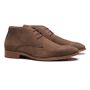  BOTA DERBY MASCULINA CASUAL EM COURO MARROM COM CONFORTO 