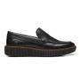 SAPATO MOCASSIM MASCULINO CASUAL EM COURO PRETO