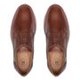 SAPATO DERBY MASCULINO CASUAL EM COURO MARROM