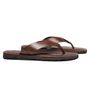 CHINELO MASCULINO CASUAL EM COURO MARROM