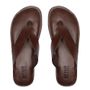 CHINELO MASCULINO CASUAL EM COURO MARROM