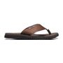 CHINELO MASCULINO CASUAL EM COURO MARROM