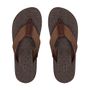 CHINELO MASCULINO CASUAL EM COURO MARROM