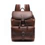 MOCHILA PORTA NOTEBOOK MASCULINA EM COURO MARROM