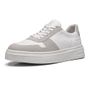 TÊNIS MASCULINO CASUAL EM COURO BRANCO COM CONFORTO