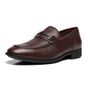 SAPATO LOAFER MASCULINO SOCIAL EM COURO MARROM COM CONFORTO