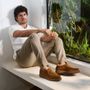 SAPATO FABRIZIO MOCASSIM MASCULINO CASUAL EM COURO MARROM