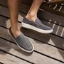 SLIP-ON PASQUALE MASCULINO CASUAL EM COURO CINZA