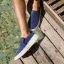 SLIP-ON LEONE MASCULINO CASUAL EM COURO AZUL