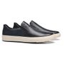 SLIP-ON MASCULINO CASUAL EM COURO AZUL