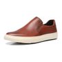 SLIP-ON MASCULINO CASUAL EM COURO MARROM