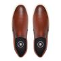SLIP-ON MASCULINO CASUAL EM COURO MARROM