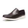 SAPATO MOCASSIM MASCULINO CASUAL EM COURO MARROM 