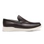 SAPATO MOCASSIM MASCULINO CASUAL EM COURO MARROM 