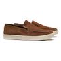 SAPATO MOCASSIM MASCULINO CASUAL EM COURO MARROM 
