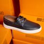 SAPATO DOCKSIDE MASCULINO CASUAL EM COURO AZUL