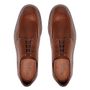 SAPATO DERBY MASCULINO SOCIAL EM COURO MARROM COM CONFORTO