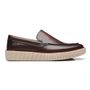 SAPATO MOCASSIM MASCULINO CASUAL EM COURO MARROM