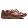 SAPATO MOCASSIM MASCULINO CASUAL EM COURO MARROM