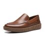 SAPATO MOCASSIM MASCULINO CASUAL EM COURO MARROM