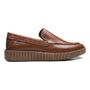 SAPATO MOCASSIM MASCULINO CASUAL EM COURO MARROM