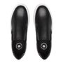 SLIP-ON MASCULINO CASUAL EM COURO PRETO