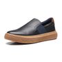 SLIP-ON MASCULINO CASUAL EM COURO AZUL
