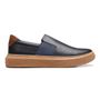 SLIP-ON MASCULINO CASUAL EM COURO AZUL