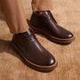 BOTA DERBY MASCULINA CASUAL EM COURO MARROM