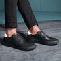 TÊNIS MASCULINO CASUAL EM COURO PRETO