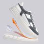 TÊNIS MASCULINO CASUAL EM COURO BRANCO COM CONFORTO