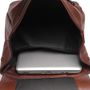MOCHILA PORTA NOTEBOOK MASCULINA EM COURO PRETO