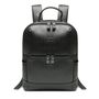 MOCHILA PORTA NOTEBOOK MASCULINA EM COURO PRETO 