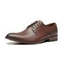 SAPATO DERBY MASCULINO SOCIAL EM COURO MARROM