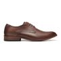 SAPATO DERBY MASCULINO SOCIAL EM COURO MARROM