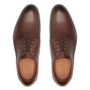 SAPATO DERBY MASCULINO SOCIAL EM COURO MARROM
