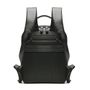 MOCHILA PORTA NOTEBOOK MASCULINA EM COURO PRETO 