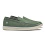 SAPATO ETTORE MOCASSIM MASCULINO CASUAL EM COURO VERDE COM CONFORTO