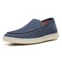 SAPATO ETTORE MOCASSIM MASCULINO CASUAL EM COURO AZUL COM CONFORTE