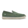 SAPATO ETTORE MOCASSIM MASCULINO CASUAL EM COURO VERDE COM CONFORTO