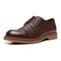 SAPATO VIVALDI DERBY MASCULINO CASUAL EM COURO MARROM COM CONFORTO
