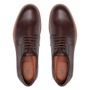 SAPATO VIVALDI DERBY MASCULINO CASUAL EM COURO MARROM COM CONFORTO