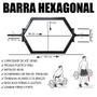 Barra Hexagonal Musculação Ponteira Convencional