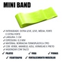 Kit 5 Elásticos Mini Band Faixa de Exercícios