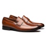 Sapato Masculino Penny Loafer Social Em Couro Whisky
