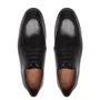 SAPATO DERBY MASCULINO SOCIAL EM COURO PRETO COM CONFORTO