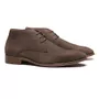  BOTA DERBY MASCULINA CASUAL EM COURO MARROM COM CONFORTO 